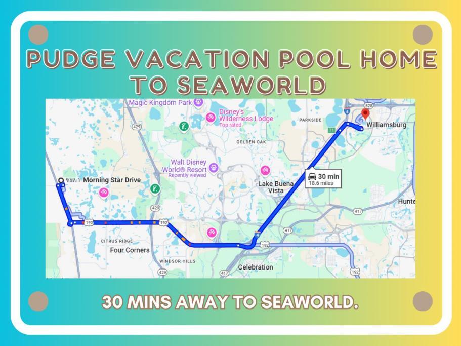 Pudge Vacation Poolspa Home Near Disney Orlando Exterior foto