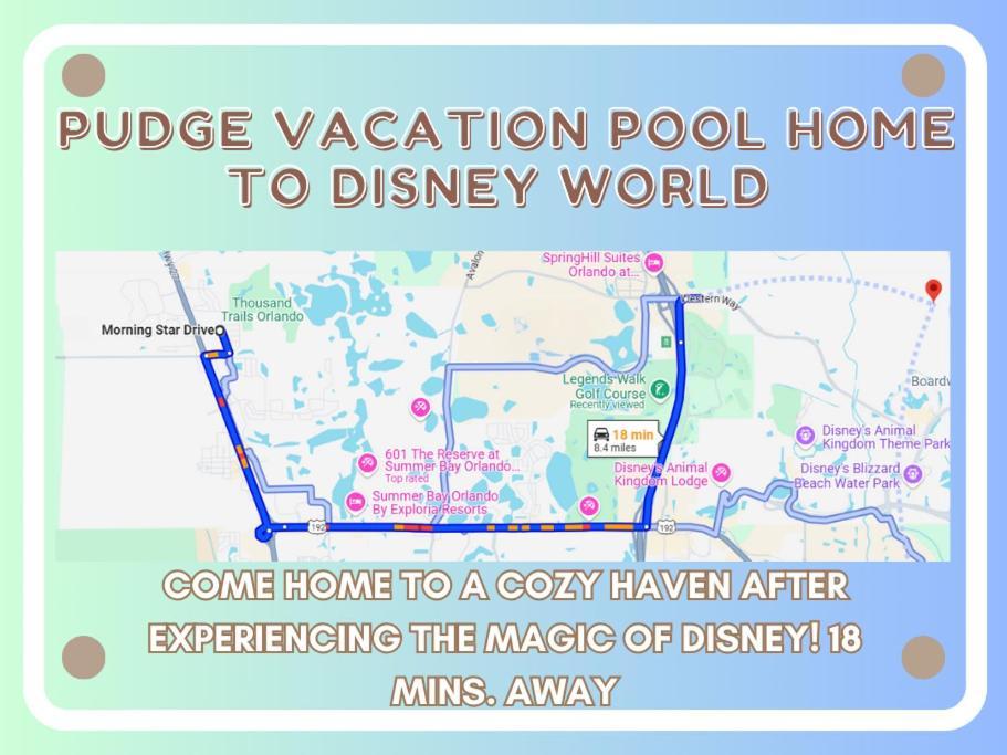 Pudge Vacation Poolspa Home Near Disney Orlando Exterior foto